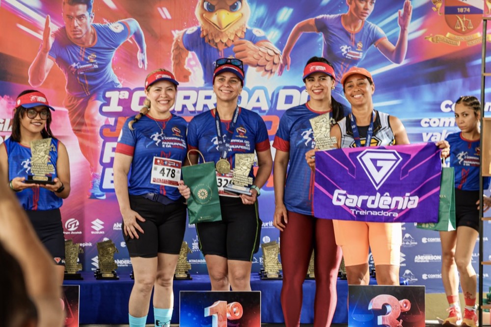 Pódio feminino da 1ª edição
